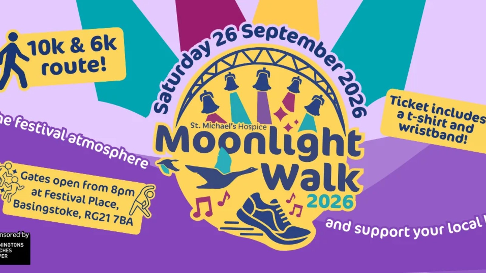 Moonlight Walk 2026 at Festival Place in Basingstoke